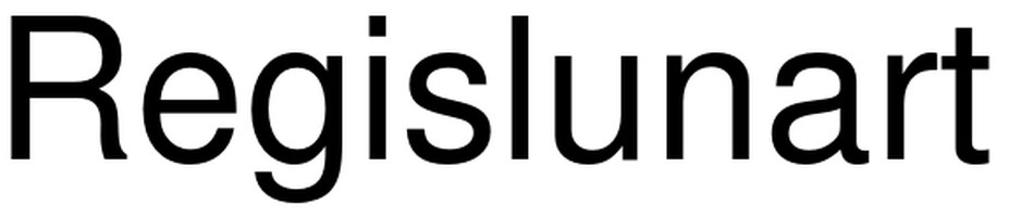 Regislunart